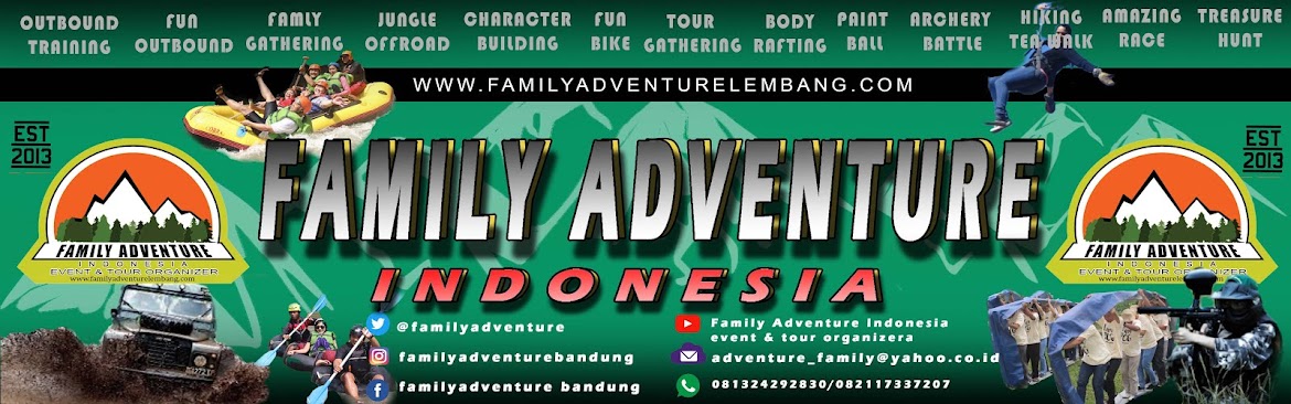 OUTBOUND LEMBANG BANDUNG Rafting Offroad Camping Fun Game Family Gathering 