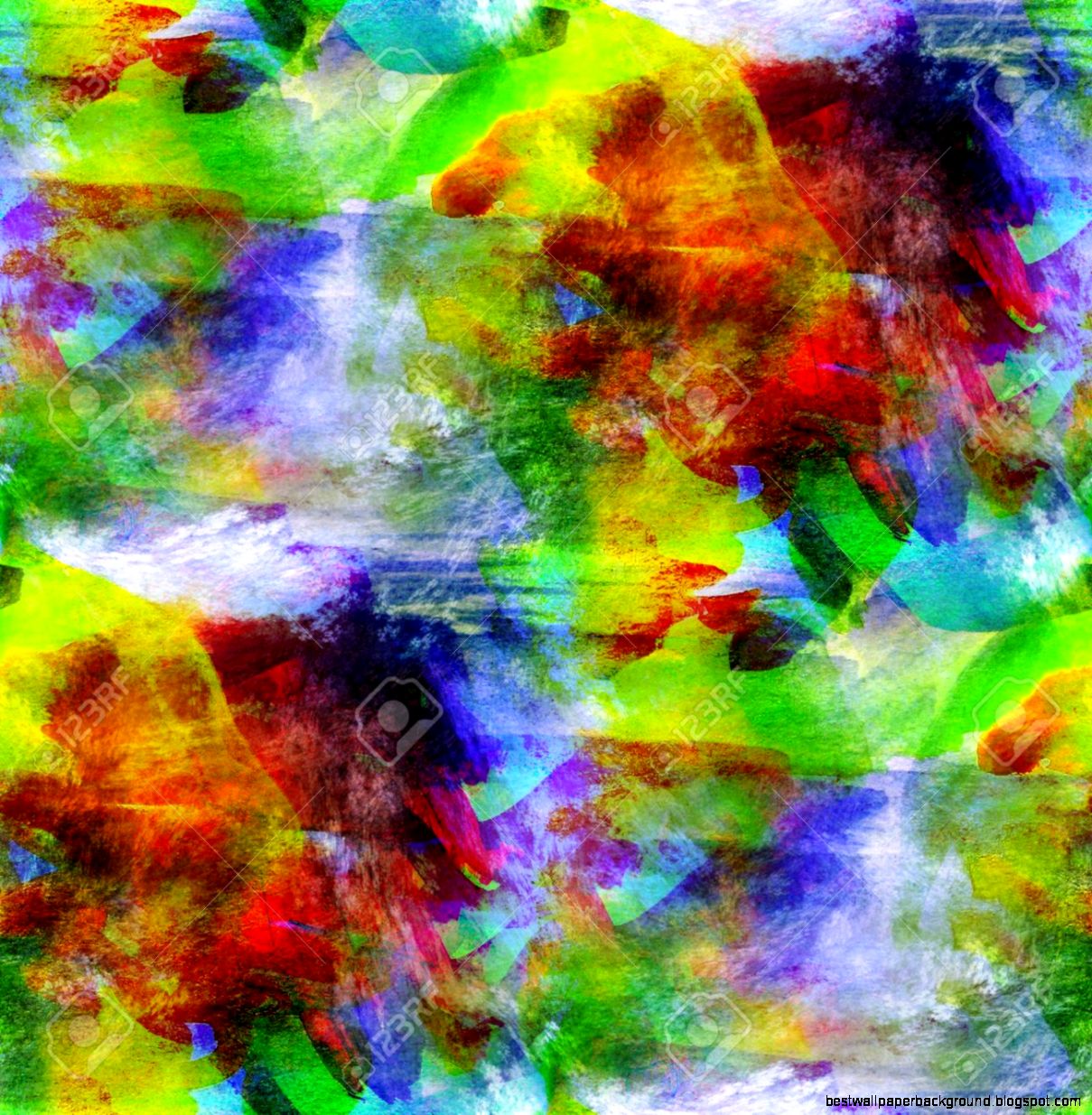 Abstract Avant garde Green Yellow Blue Seamless Wallpaper Wate Abstract Avant garde Green Yellow Blue Seamless Wallpaper Wate