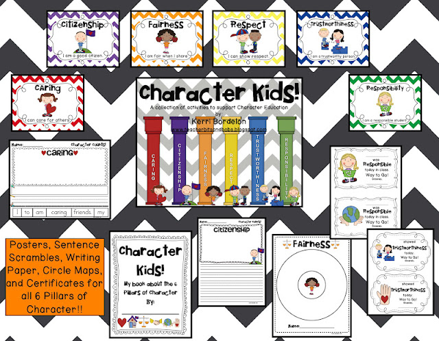 6 pillars of character examples picture