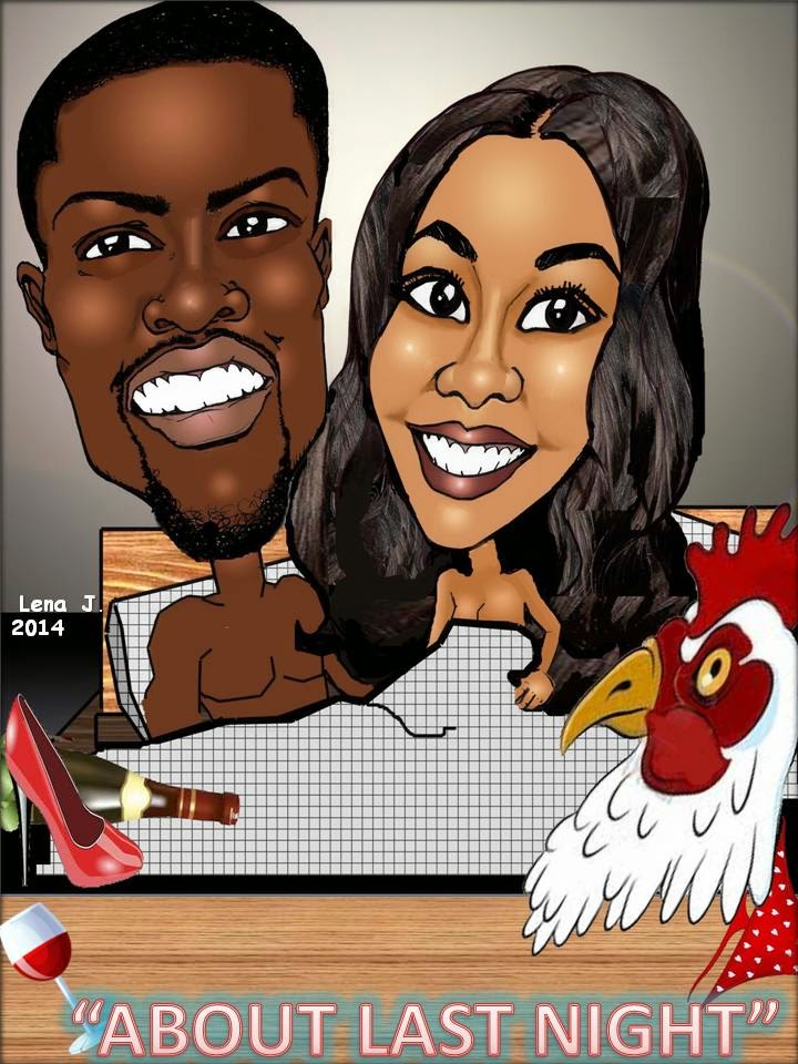 The Art Diva S Domain Caricatures By Lena Kevin Hart And Regina Hall Irresponsible tour tickets are on sale now!!!! lena the art diva blogger