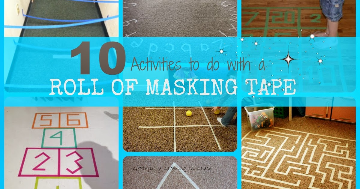 Handprints on the Walls 10 Activities to do with a ROLL OF MASKING TAPE