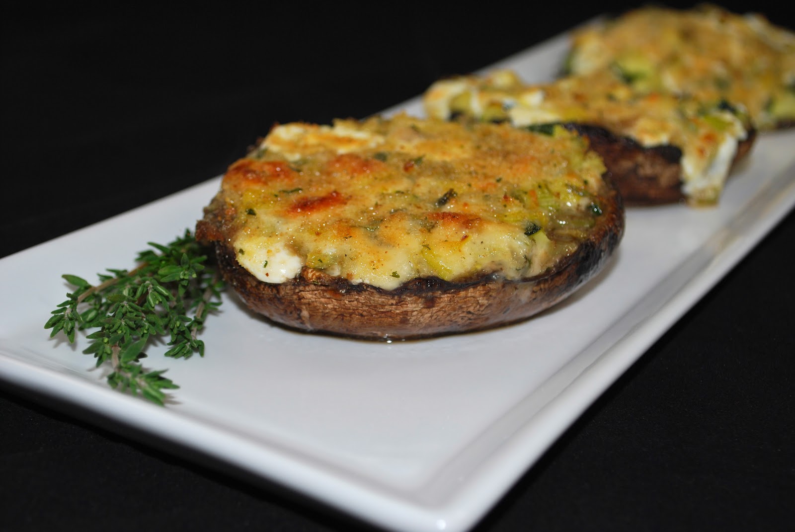 Three Cheese Zucchini Stuffed Portobello Mushrooms Carrie’s