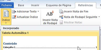 Como criar um índice no Word automático