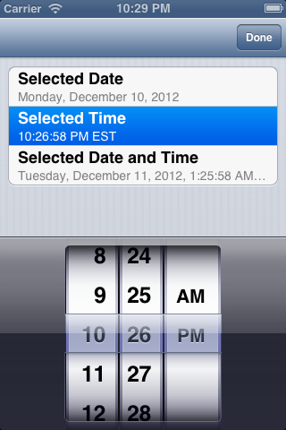 date picker app