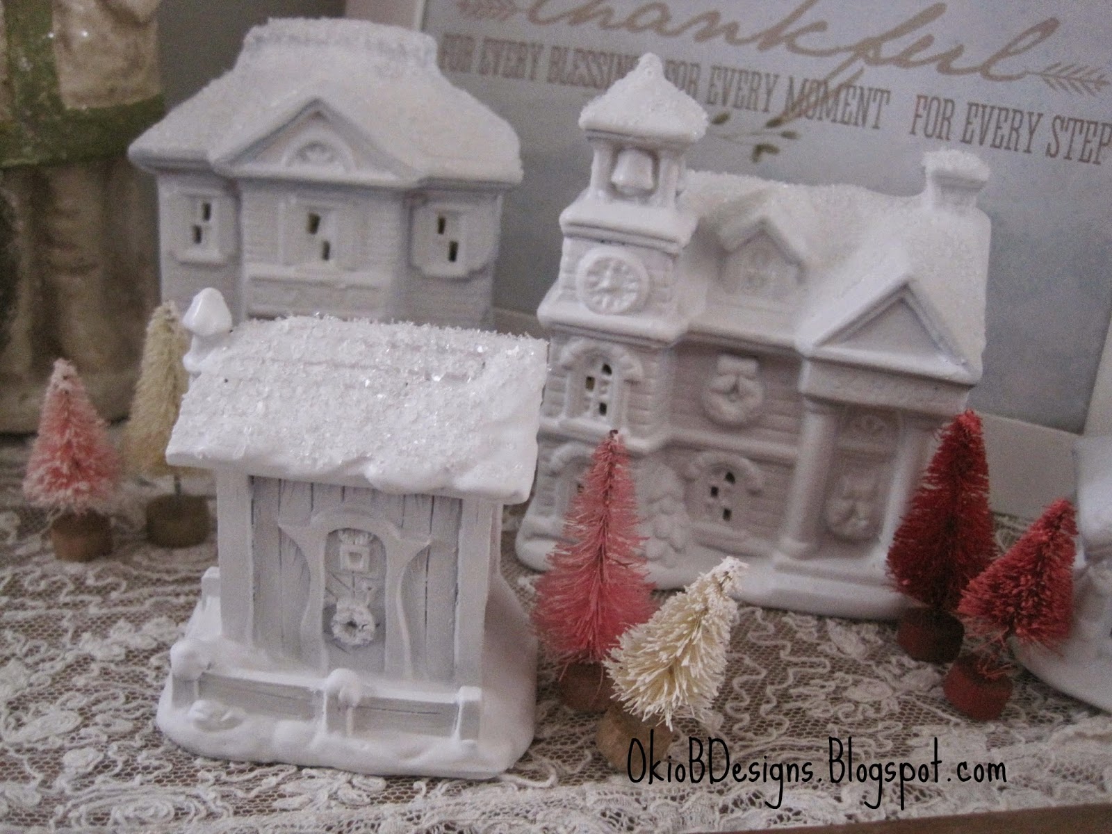 Dollar Store Christmas Houses Okio B Designs