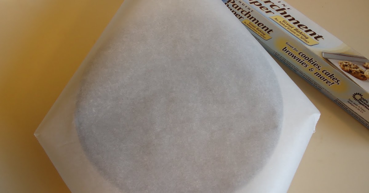 Unique Party Food to Go Cutting parchment paper to fit a round pan