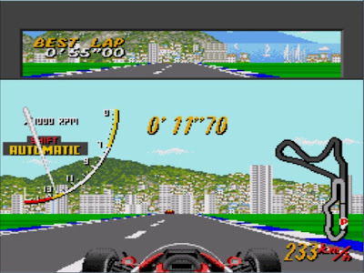 Doing a qualifying lap for Super Monaco Grand Prix