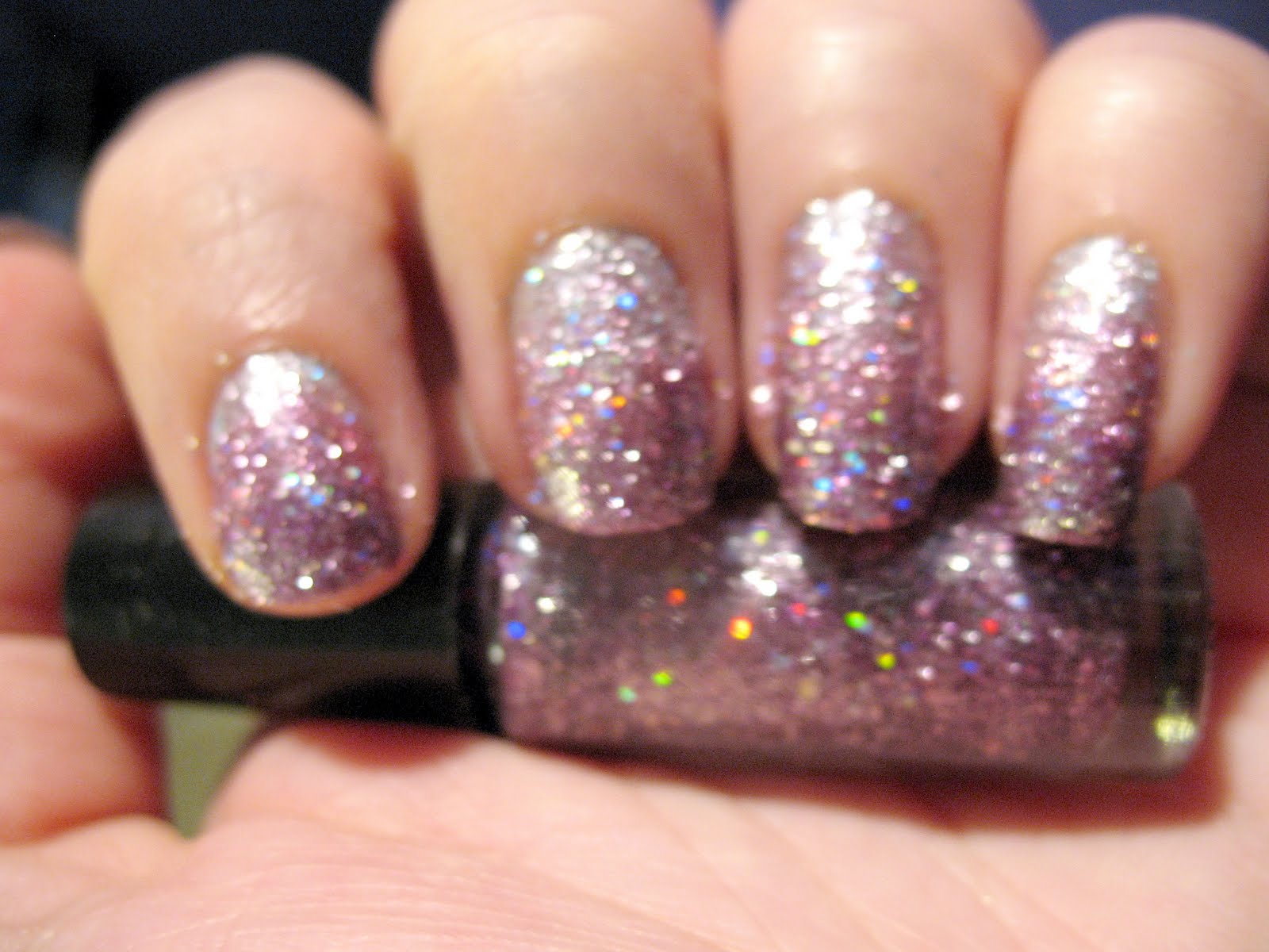 Glitter gradient nails - wide 3