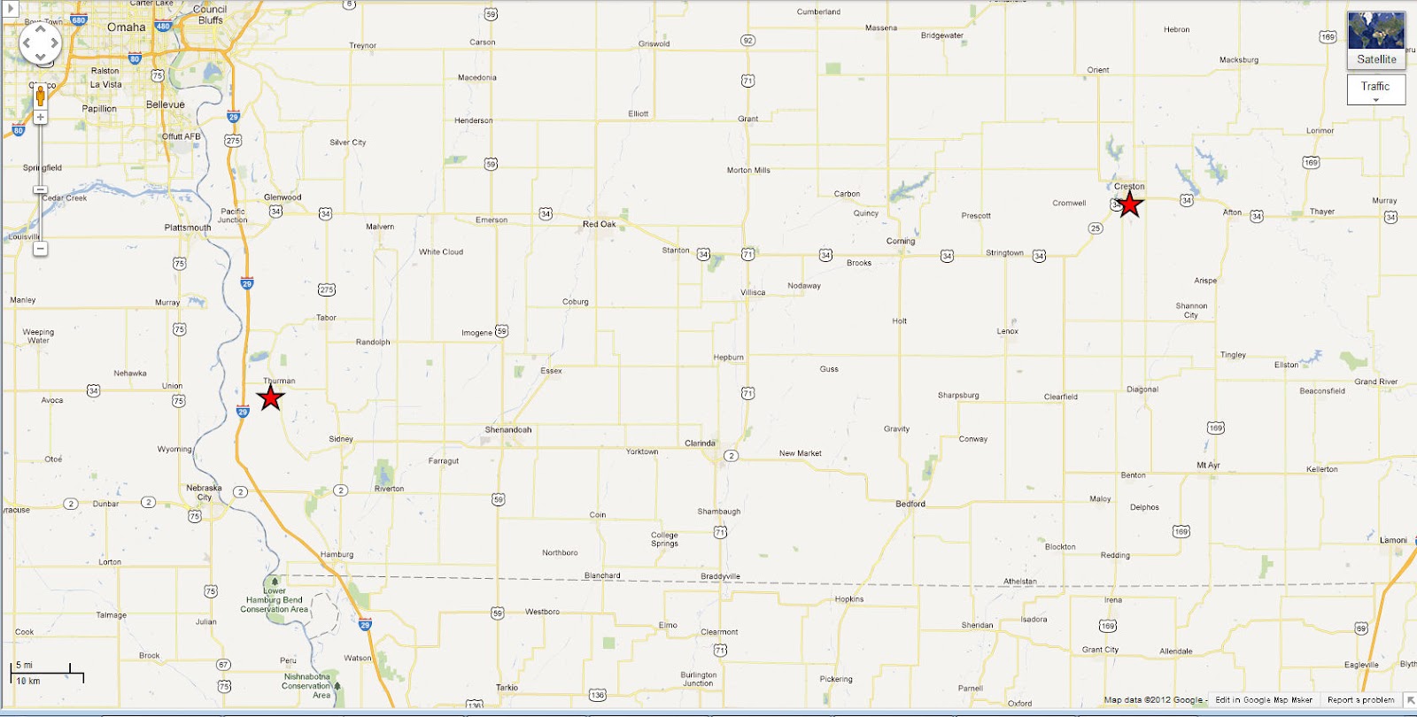 Capt. Spaulding's World Tornado Damages Much of Thurman Iowa