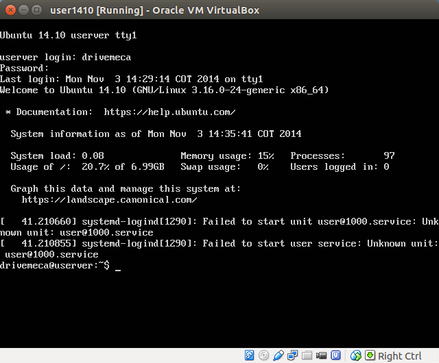 DriveMeca instalando Linux Ubuntu Server 14.10 Utopic Unicorn paso a paso