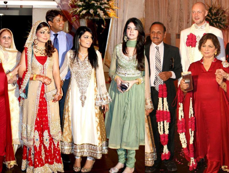 meera's sister aqsa rubab wedding is take place in germany with a germ...