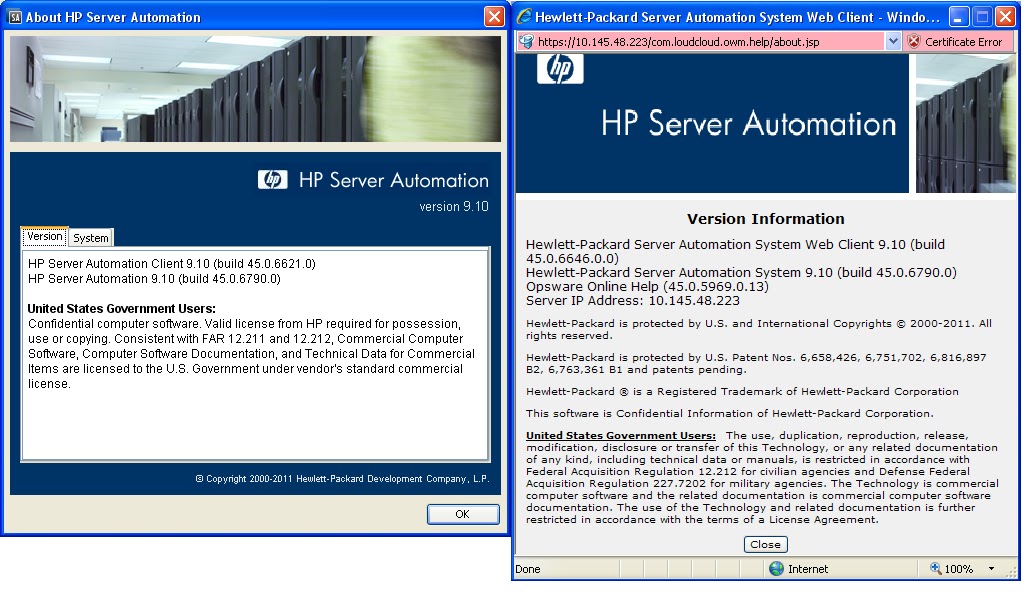 Rameshkumar Technical Blog HP Server Automation 9.10 Installed and