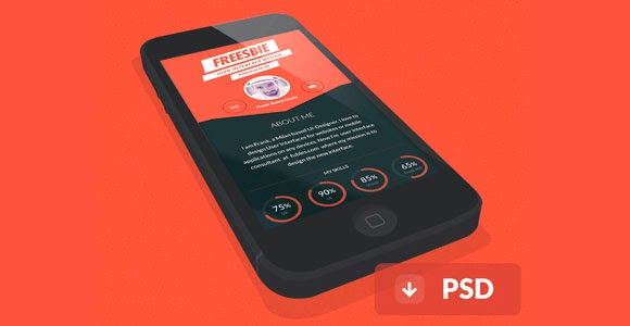 iPhone flat 3D PSD mockups iPhone flat 3D PSD mockups