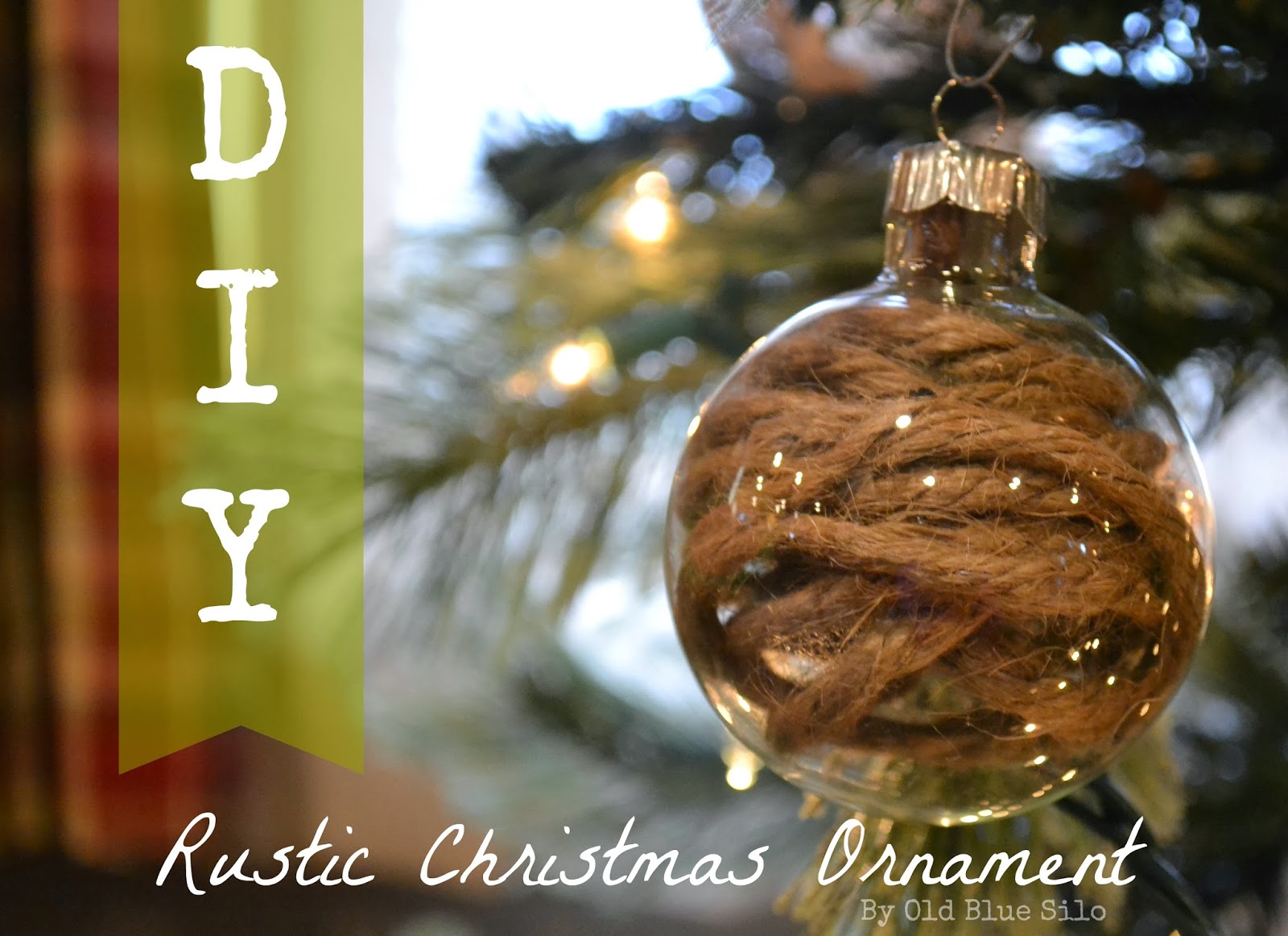 Old Blue Silo rustic christmas ornaments