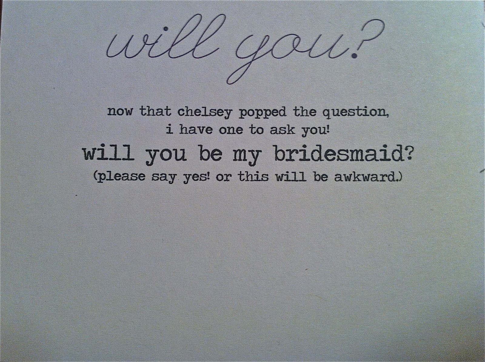 love letters Introducing.. My Bridesmaids!