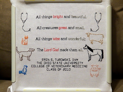 "All Things Bright and Beautiful."  Designed and stitched by Erin E. Turowski 