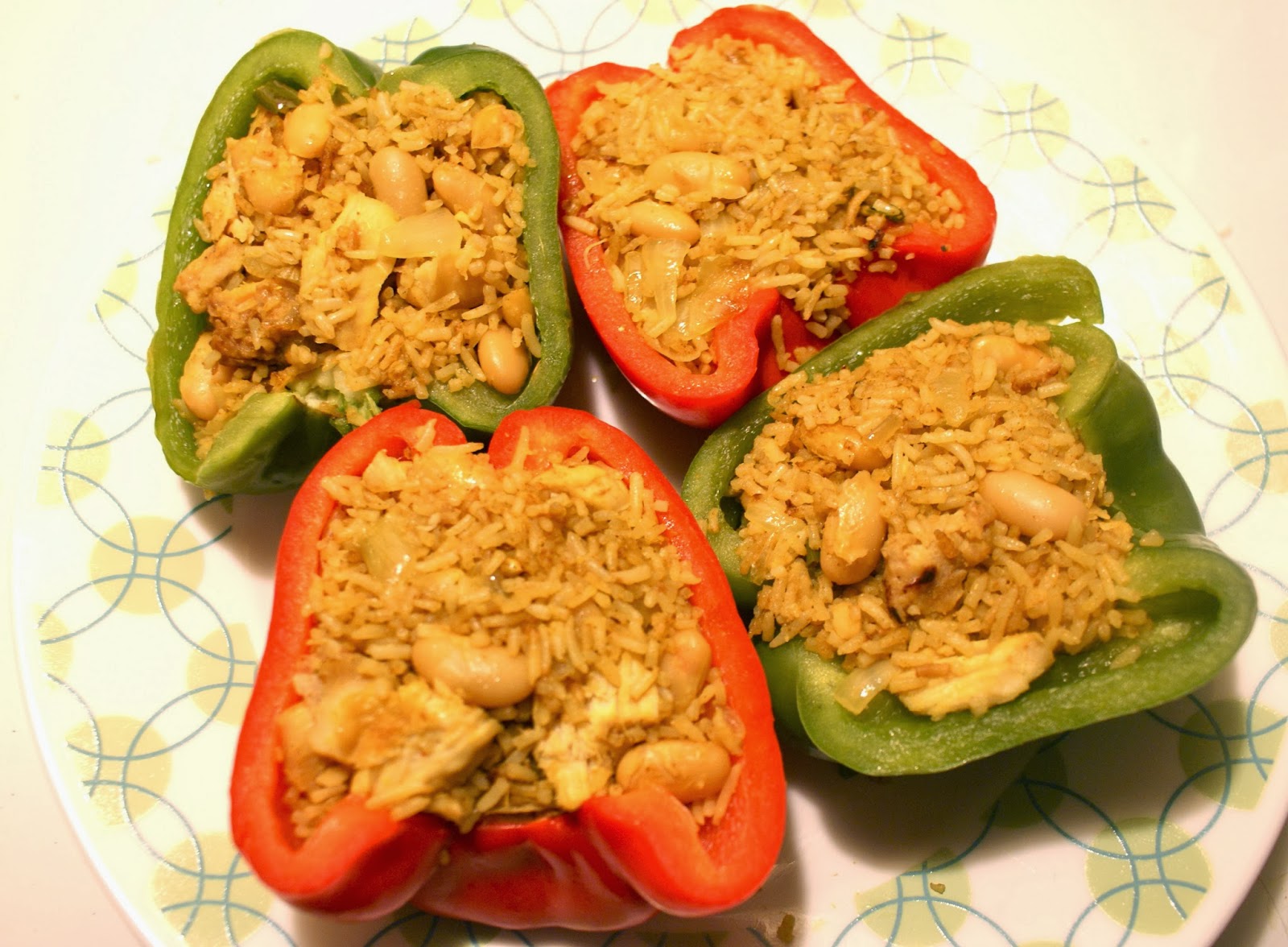 Nepali Tummy!! Friday Treat Easy Stuffed Bell Peppers!!