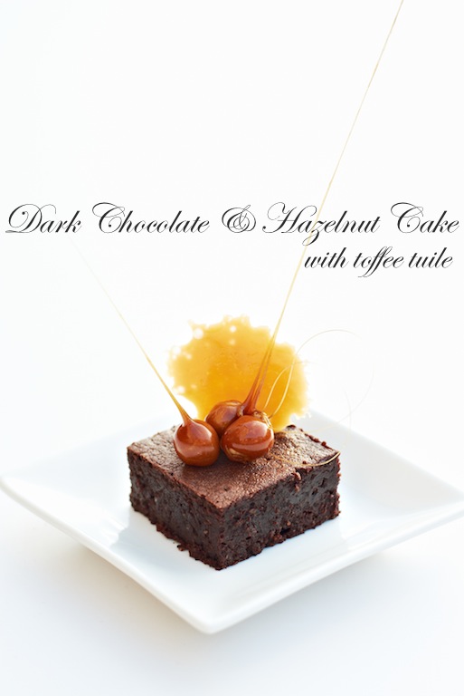 Yue's Handicrafts 月の工作坊 Dark Chocolate & Hazelnut Cake with Toffee Tuile