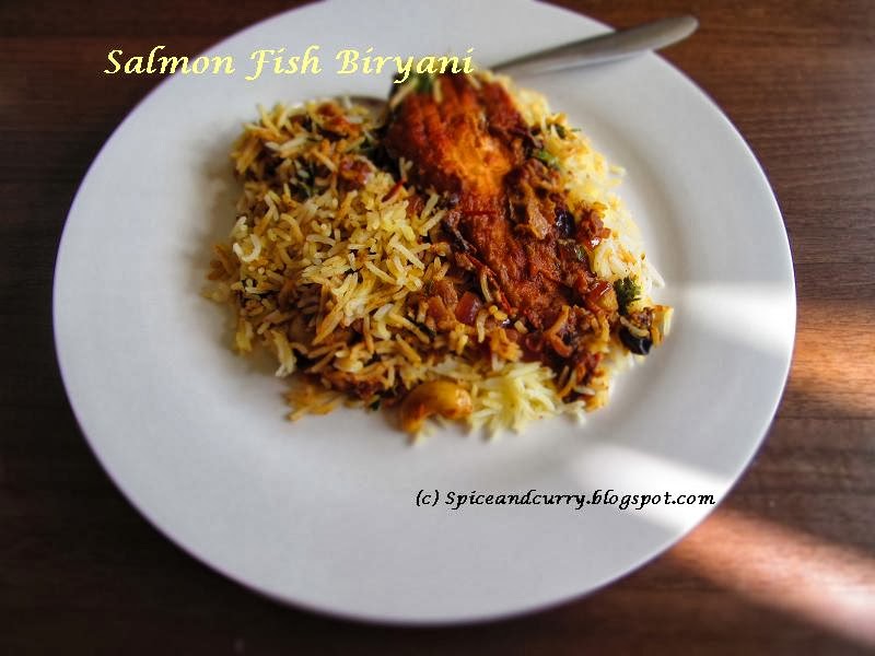 Spice and Curry Salmon Fish Biryani and about million hits