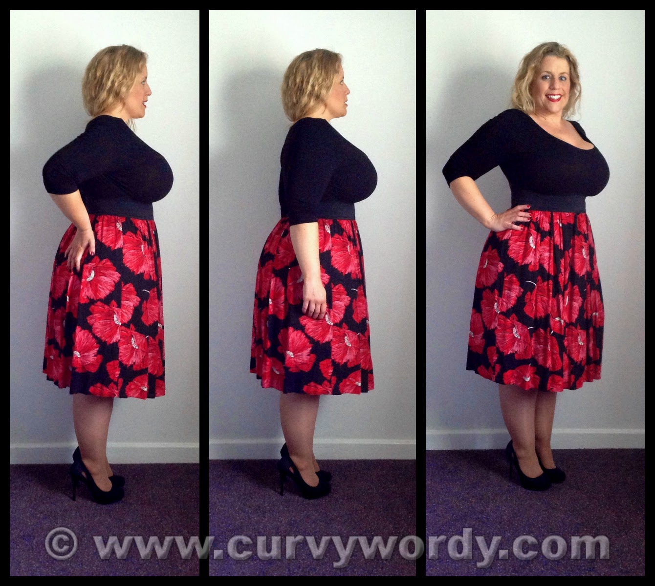 Evans Scarlett & Jo 2 in 1 Poppy Prom Dress 14 - Curvy Wordy