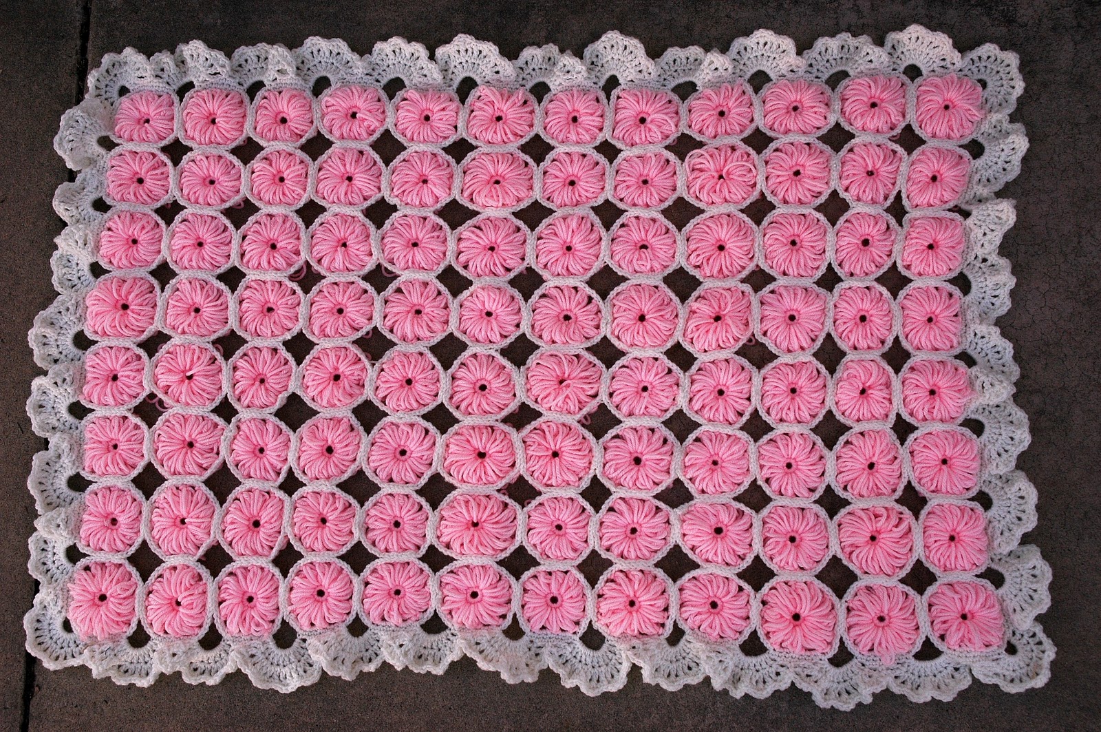 julies blog Vintage Crochet Baby Blanket