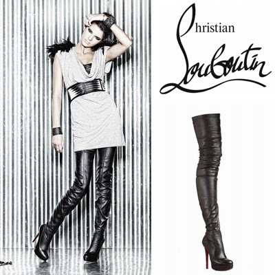 louboutin gazolina thigh high boots