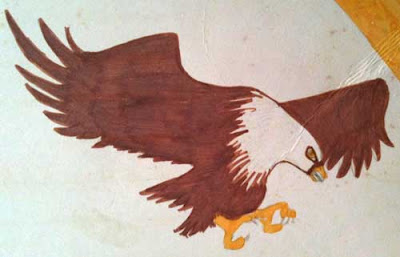 Closeup of the eagle