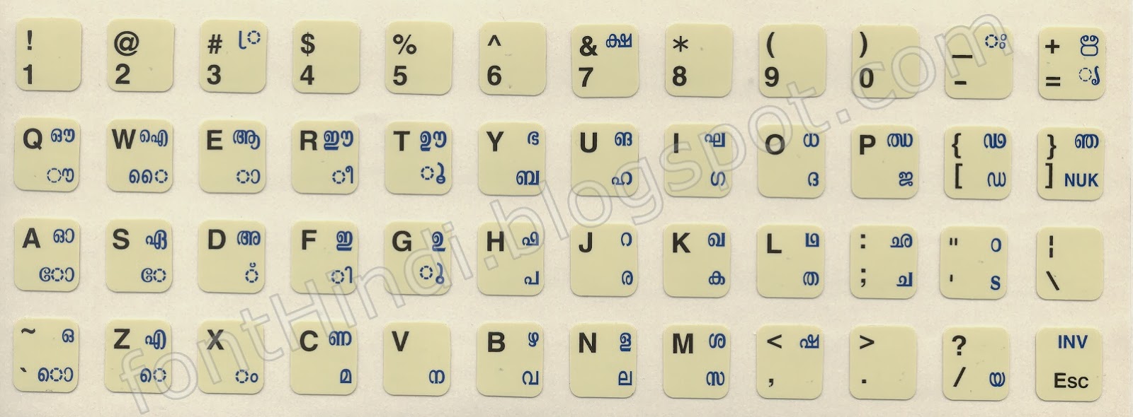 ism malayalam keyboard layout typing download