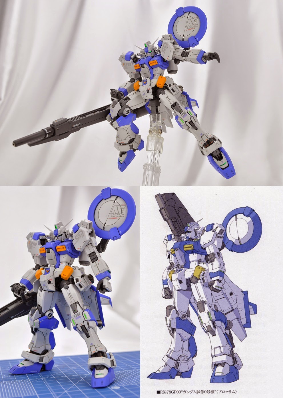 Gundam Family 1 144 Rx 78 Gp00 Blossom Rg Ver Custom Build