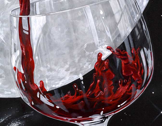 wine glasses art