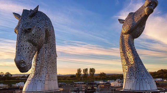 The Kelpies: los caballos gigantes de Falkirk, Escocia