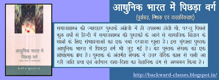 BACKWARD CLASSES आधुनिक भारत में पिछड़ा वर्ग