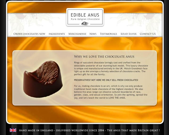 Eetbare anus chocolaatjes - 80 gram