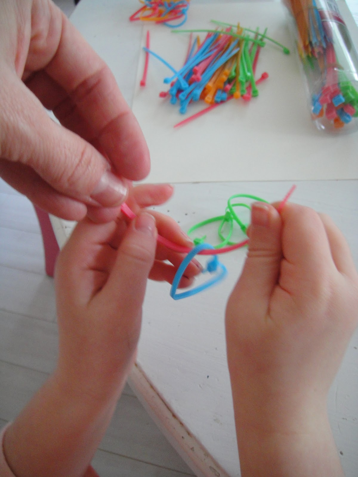 The Honey Hut Tried It ZipTie Heart Garland.