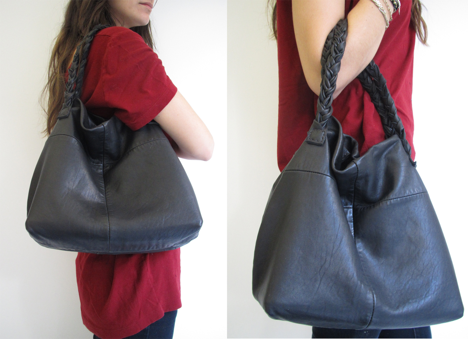 ... Martha how to turn an old leather jacket into a cute new tote bag