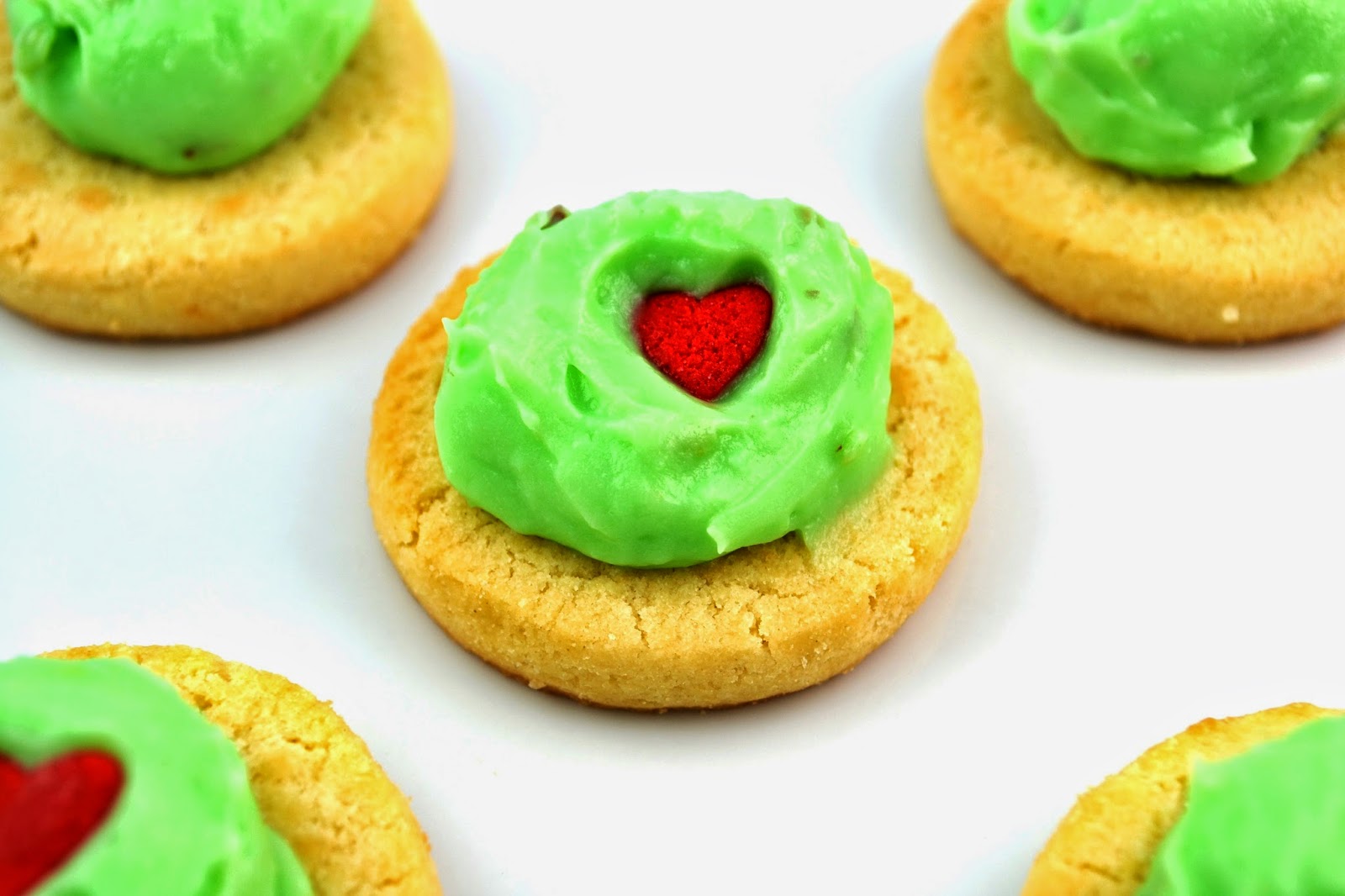 Sweetology Grinch Heart Pudding Cookies No Bake