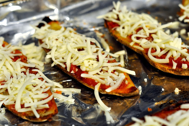 Pepperoni Pizza Potato Skins | Taste As You Go