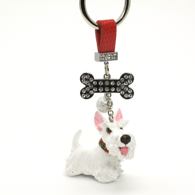 SCOTTISH TERRIER GIFTS Scottish Terrier Polymer Clay Keyring 00004