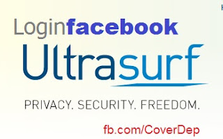 Đăng nhập facebook bằng phần mềm Ultrasurf - dang nhap facebook
