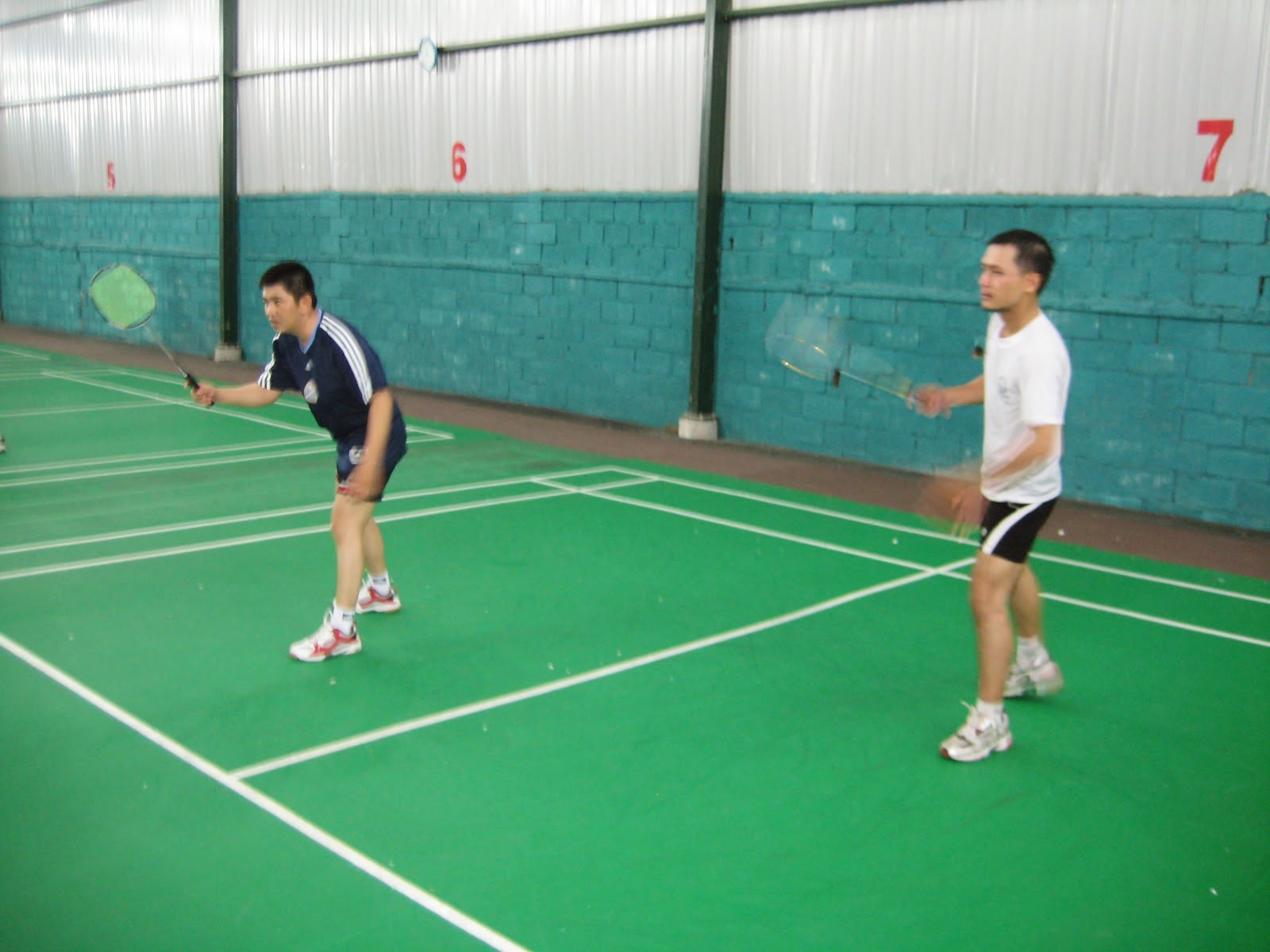 Sport The basic technique in badminton