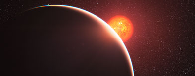 Giant Super Earth in a distant start (same earth elements and composition)