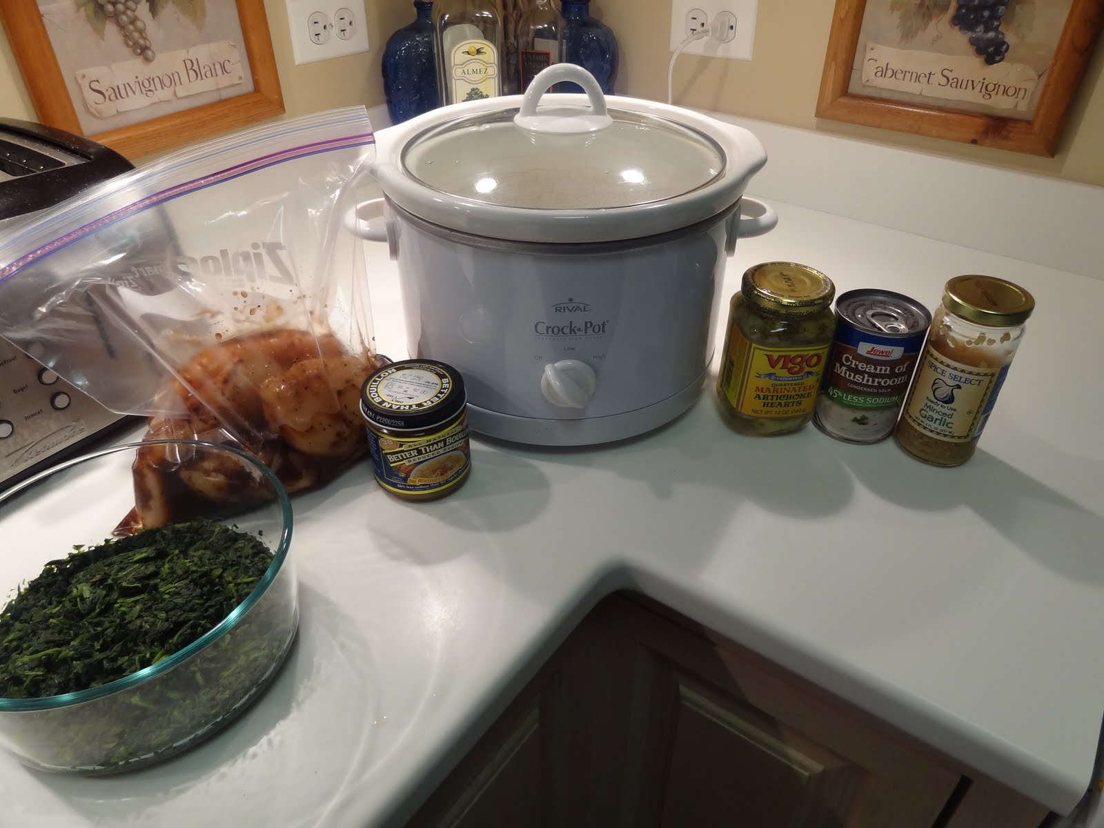 Bright-Eyes & Bushy-Tales: Spinach Artichoke Crock Pot Chicken