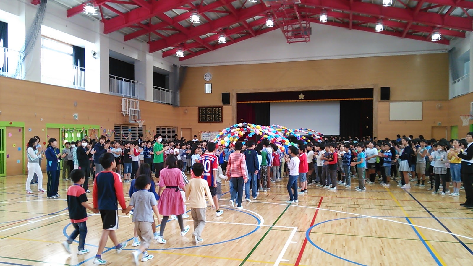 嶺町小学校のブログ 一年生を迎える会