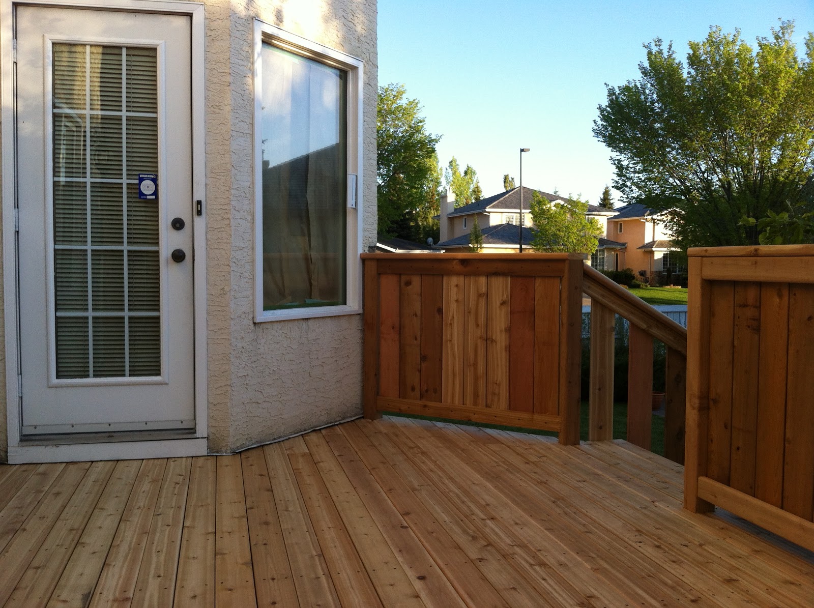 Decking Designs by Deckrative Designs Calgary CEDAR DECK WITH CUSTOM