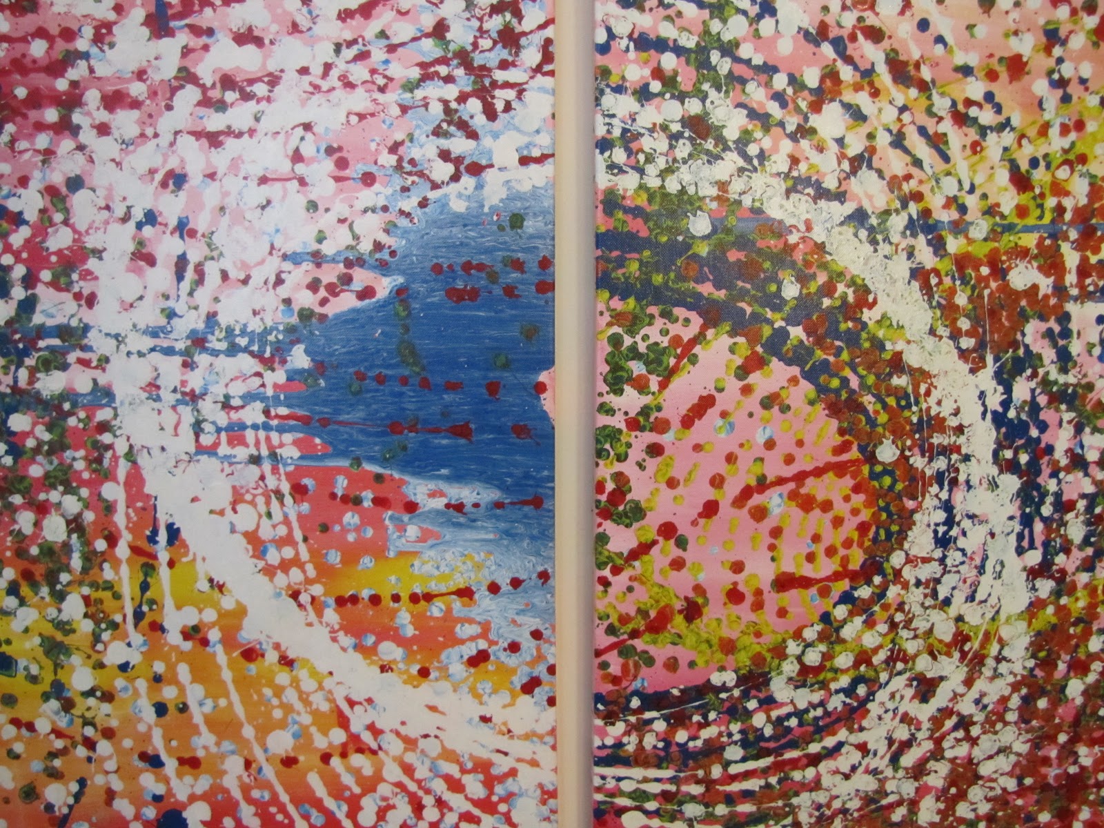 throwing paint on it Pendulum Painting 2
