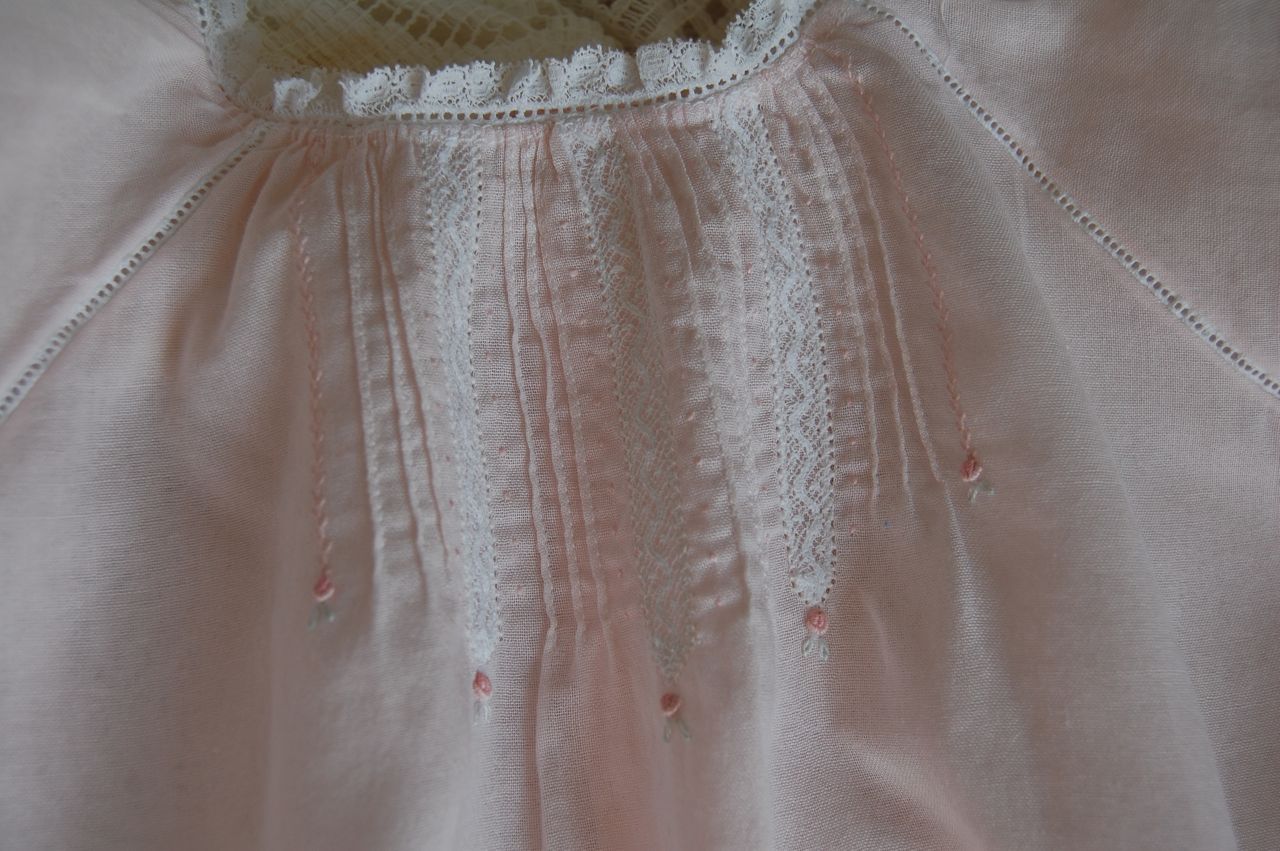 The Old Fashioned Baby Sewing Room Pink Baby Rose Dress