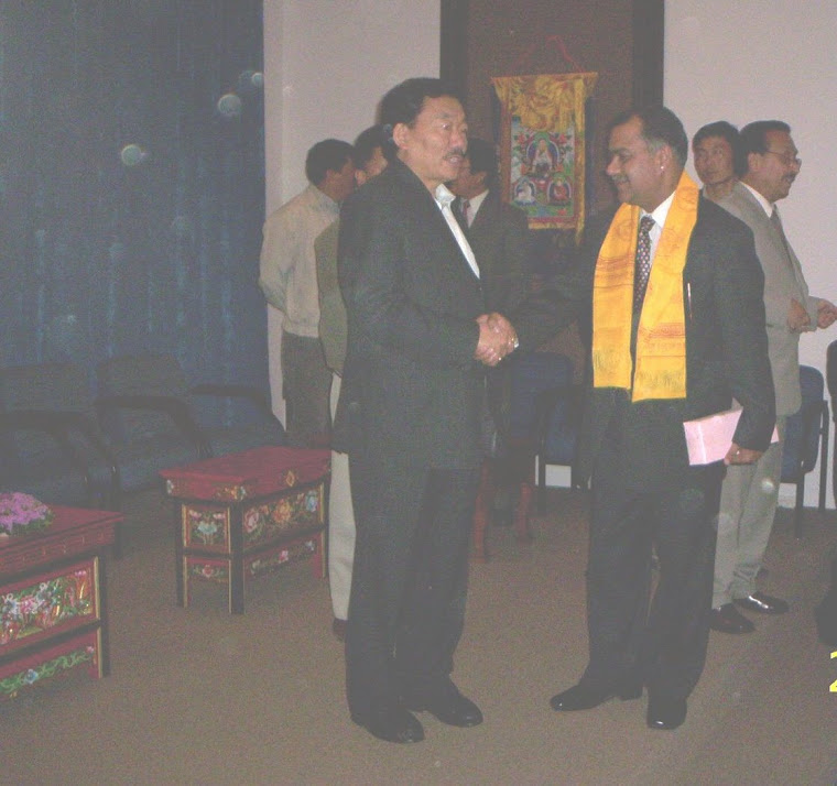 Reciving the Award from Chief Minister of Sikkim