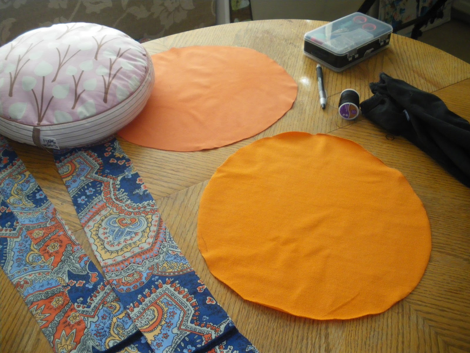 Pumpkin Pillow Cover only my second sewing project