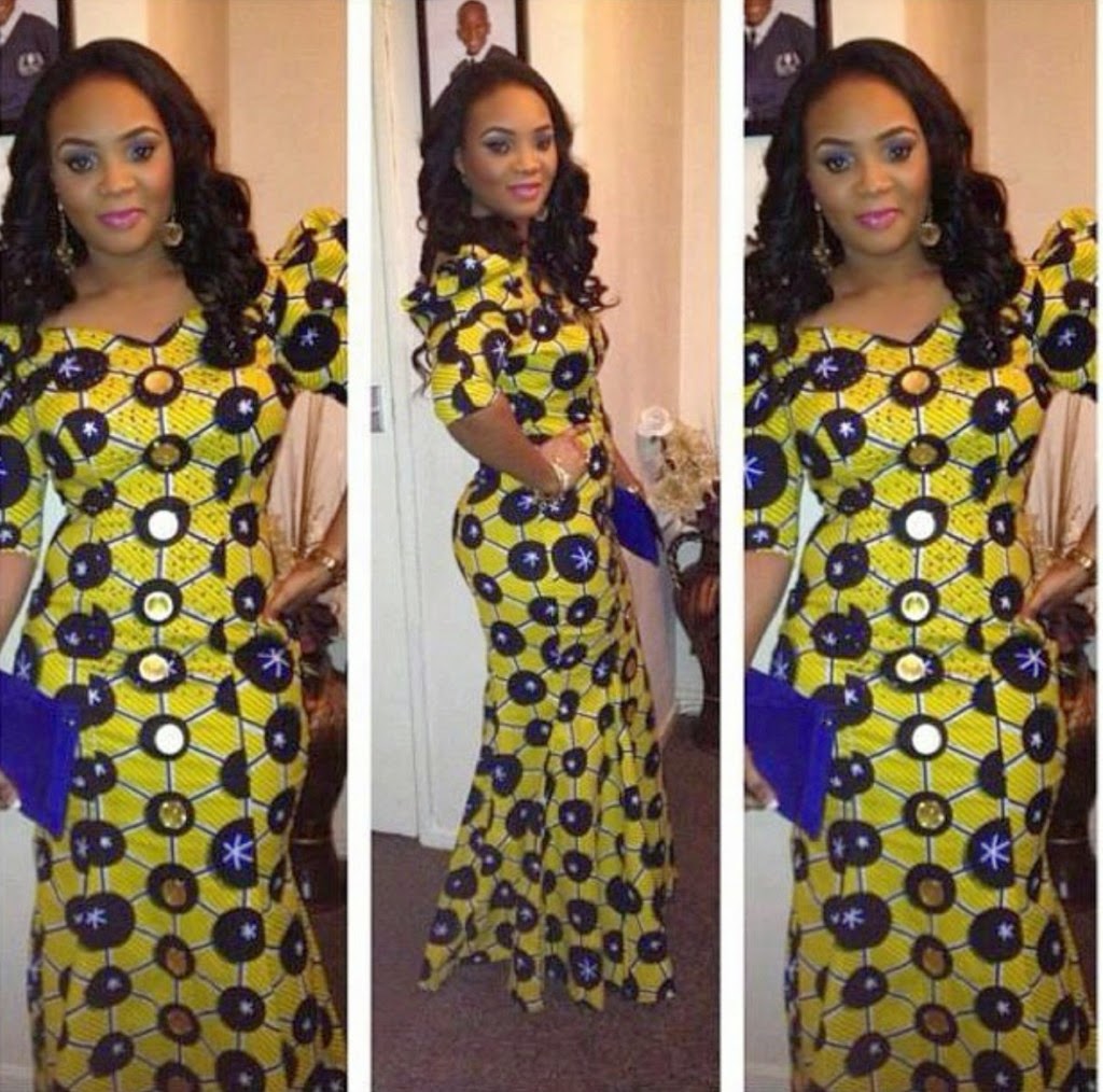 Nigerian Dresses Long Gwon Ankara Design DeZango Fashion Zone