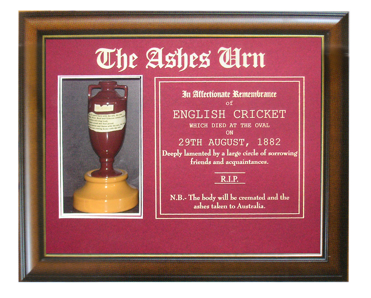 Ashes In Urn